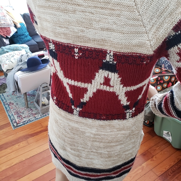 Forever 21  Aztec Ranch Sweater Cardigan sz S - Picture 4 of 4